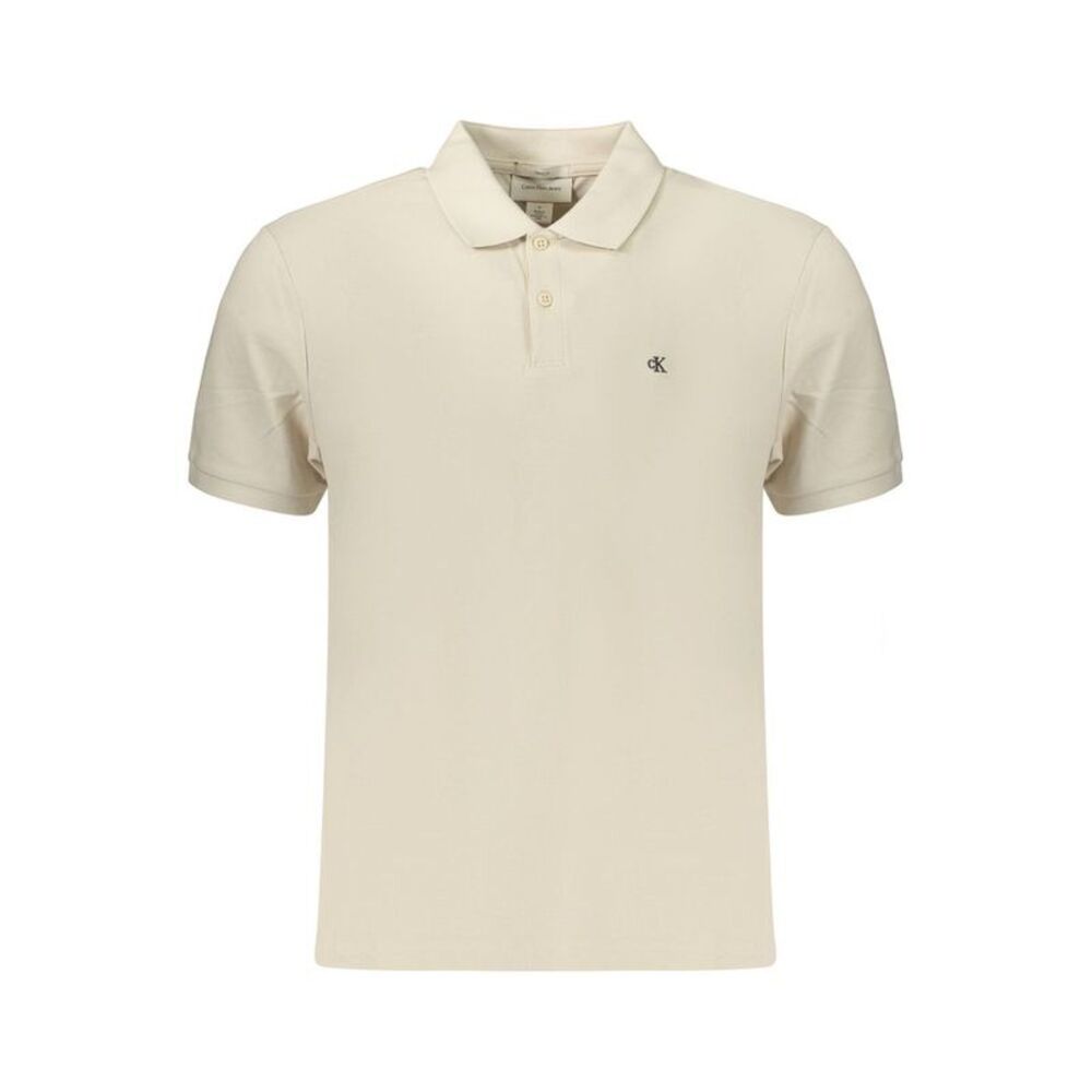 Calvin Klein Beige Cotton Mens Polo Men's Shirt